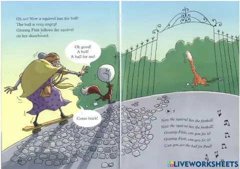 Hw granny fix and the ball page 12 to 18