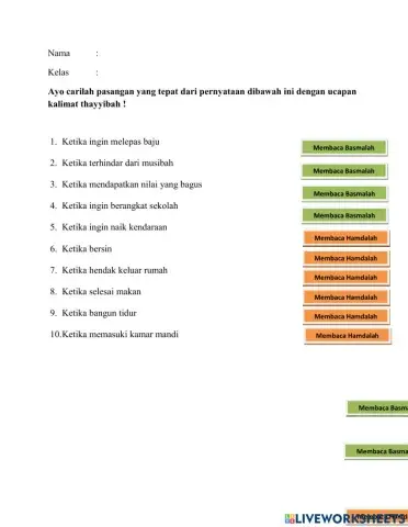 Kalimat  Thayyibah Basmalah dan Hamdalah