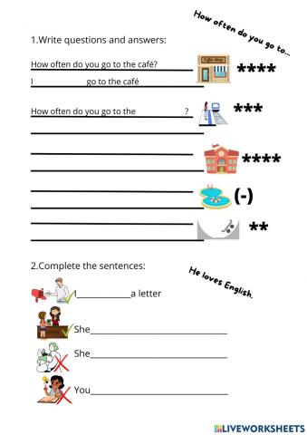 Adverbs of frequency and present simple