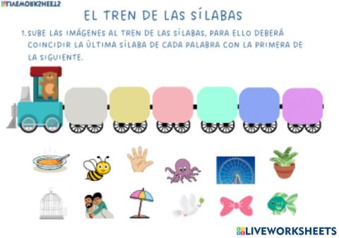 Tren de las silabas