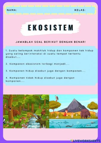 LKPD IPA: Ekosistem Kelas V