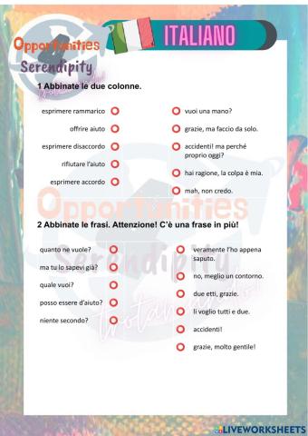 Progetto italiano, test finale unità 8