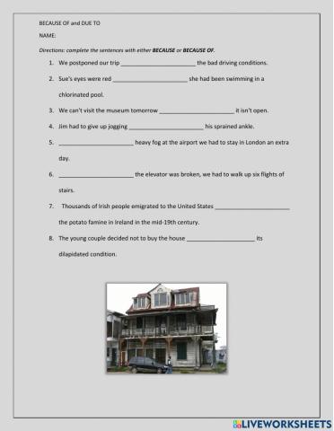 Because or Because of?