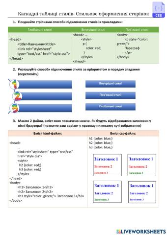 Каскадні таблиці стилів