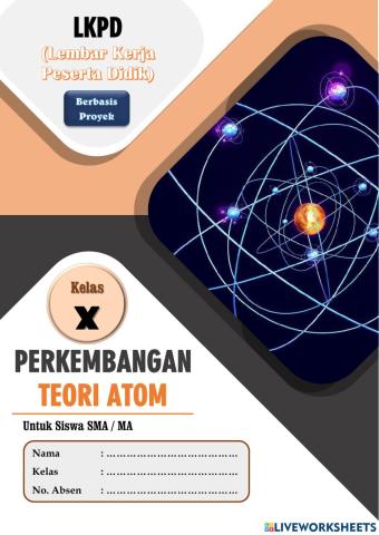 E-LKPD Perkembangan Teori Atom