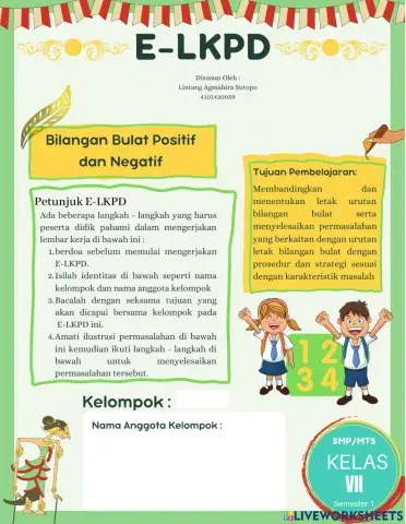 E-LKPD Bilangan Real