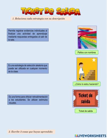 Ticket de salida