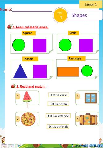 UNIT 2: SHAPES (Grade 2)