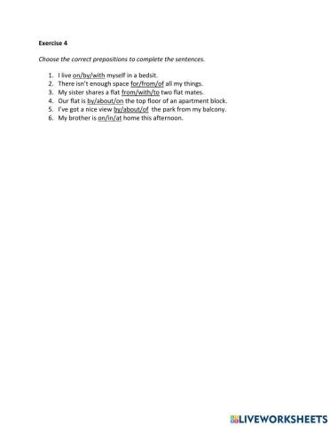 IE2, Unit 1, Vocabulary and Grammar, Exercise 4