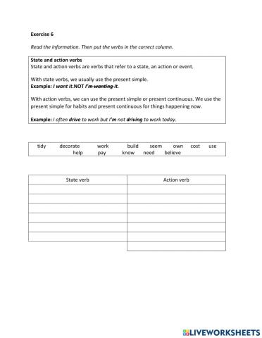 IE2, Unit 8, Vocabulary and Grammar, Exercise 6