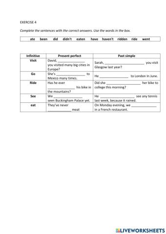 IE0, Unit 9, Language Skill, Exercise 4