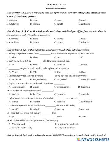 Lop 9-practice test 5
