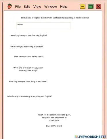 What have you been doing?