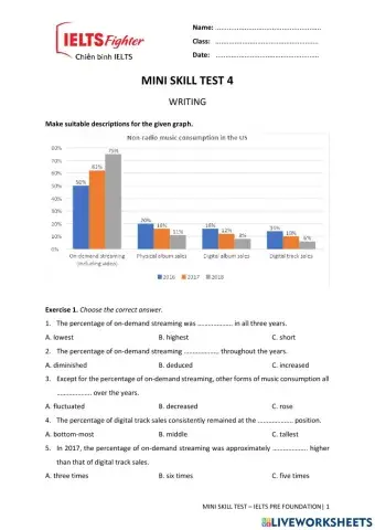 Mini skill test 4 - PRE F