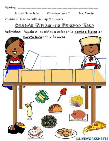 Comida Típica de Puerto Rico