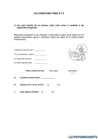 Literatura tema 3 y 4