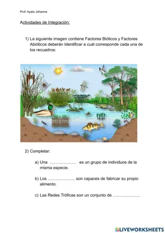 Factores bioticos y abioticos