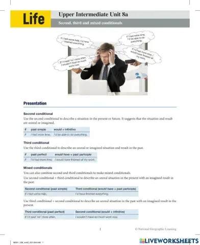 8a Second, third and mixed conditionals