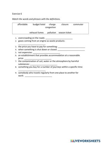 IE3, Unit 1, Grammar and Vocabulary, Exercise 6