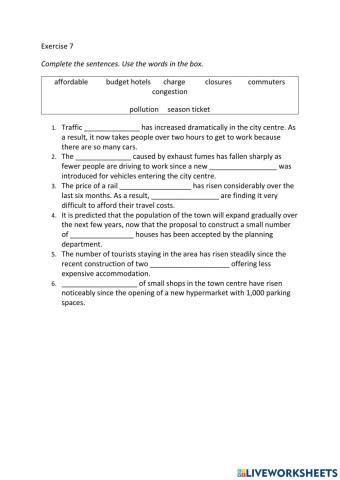 IE3, Unit 1, Grammar and Vocabulary, Exercise 7
