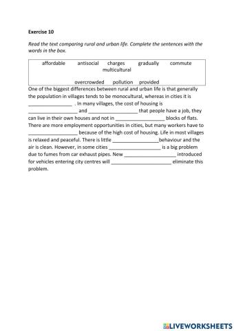IE3, Unit 1, Grammar and Vocabulary, Exercise 10