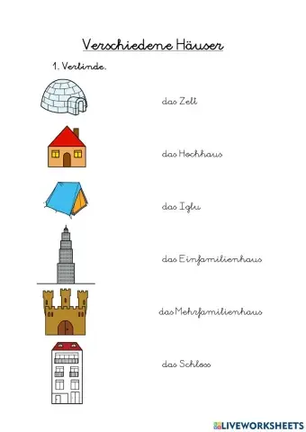 Verschiedene Häuser