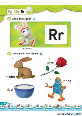 Letter R