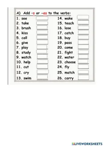 Present Simple - Affirmative Form