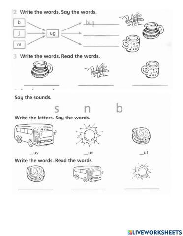 EW 1 u5 phonics short u