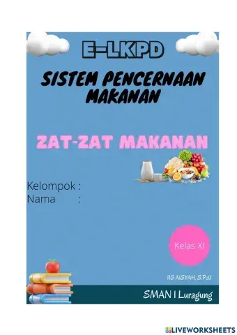 LKPD Zat Makanan
