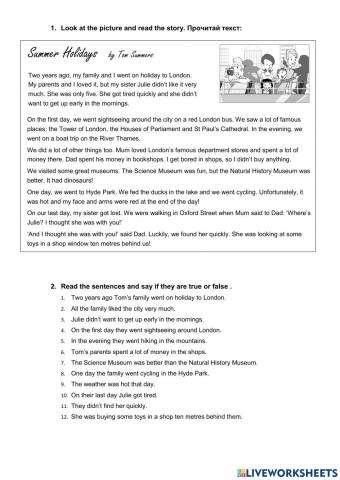 Go getter 3 Reading comprehension (I term)