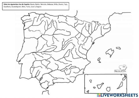 Principales ríos de España