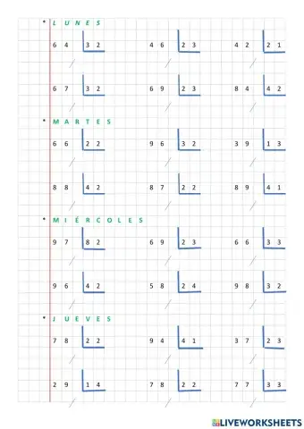 Divisiones muy fáciles