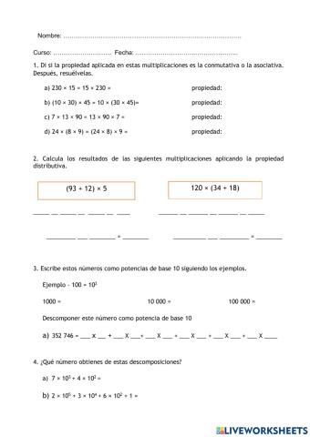 Potencias y divisiones