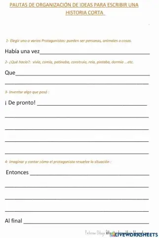 Historia corta - Escritura