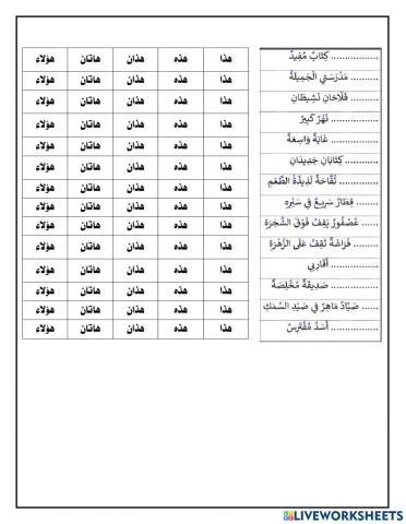 أسماء الإشرة