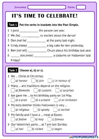 It's time to celebrate!