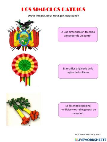 Los simbolos patrios de Bolivia