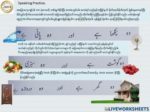 Urdu Speaking Practice 2