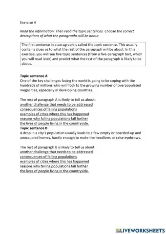 IE3, Unit 1, Reading, Exercise 4