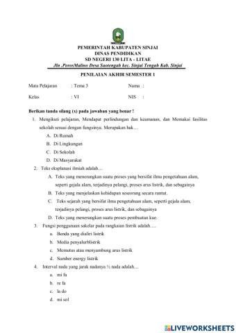 Belajar Tema 3