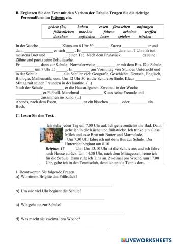 A2 Lek1 Tagesablauf 2