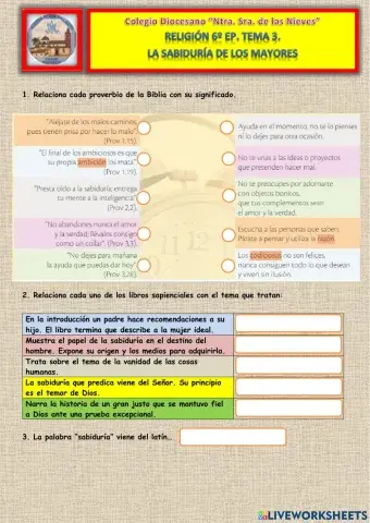 Tema 3: La sabiduría de los mayores