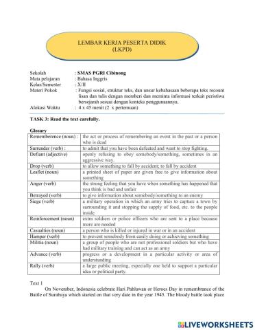 Historical Recount 1