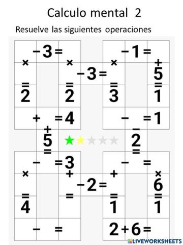 Calculo mental 2