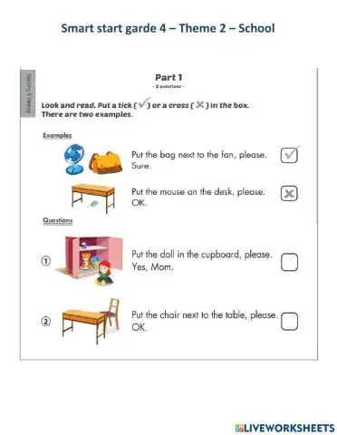 Smart start grade 4 theme 2 school