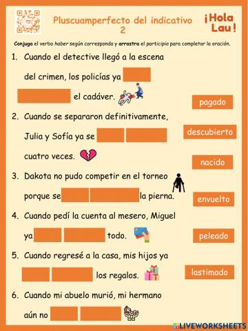 Pluscuamperfecto del indicativo II