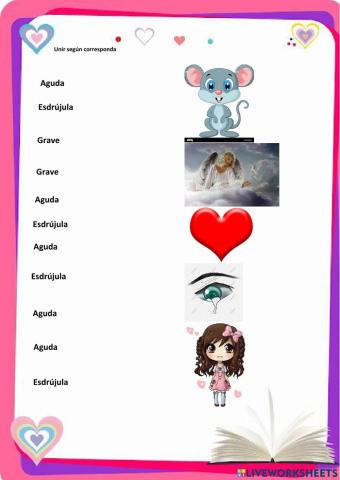 Palabras agudas, graves y esdrújulas