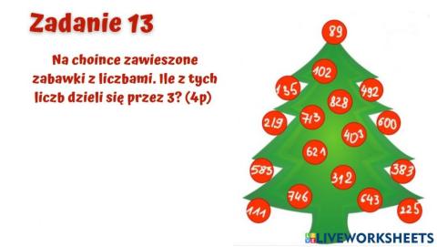 Podzielność liczb przez 3