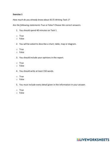 IE2, Unit 1, Writing, Exercise 1